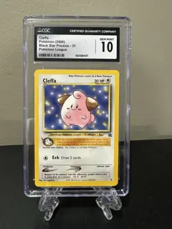 CGC 10 - 2000 Cleffa 31 Black Star Promo - ENG Pokemon League - Image 1