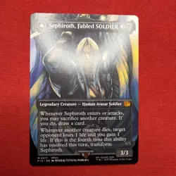 MTG - Sephiroth, Fabled SOLDIER (0317) (Borderless) M FINAL FANTASY 317 NM - Image 1