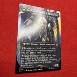 MTG - Sephiroth, Fabled SOLDIER (0317) (Borderless) M FINAL FANTASY 317 NM - Image 2