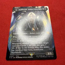 MTG - Sephiroth, Fabled SOLDIER (0317) (Borderless) M FINAL FANTASY 317 NM - Image 4
