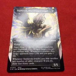 MTG - Sephiroth, Fabled SOLDIER (0317) (Borderless) M FINAL FANTASY 317 NM - Image 5
