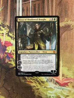 Nissa of Shadowed Boughs Zendikar Rising NM MTG - Image 1
