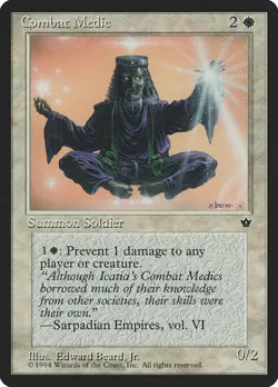 (Set of 4) Combat Medic - MtG Fallen Empires - Common NM 1994 (c1) - Image 3