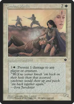 (Set of 4) Combat Medic - MtG Fallen Empires - Common NM 1994 (c1) - Image 4