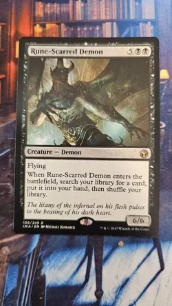 Rune-Scarred Demon Iconic Masters Regular Rare - Image 1