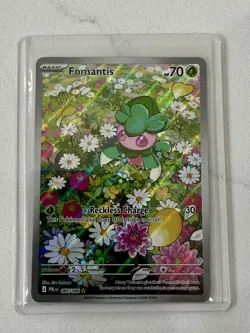 Fomantis 085/084 Pokemon TCG Pitch Black Illustration Rare English - Image 1