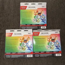 3x First Partner Illustration Collection Series 1 Boxes: Pokemon - New & Sealed - Image 2