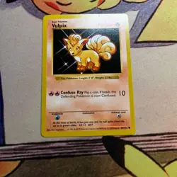 Vulpix 68/102 Common Base Set Shadowless Pokemon Unlimited Moderately Played - Image 1