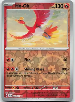 Ho-Oh 019/191 Uncommon Surging Sparks Pokemon Reverse Holo Near Mint - Image 1