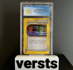 (POP 3) CGC Pristine 10 2001 Pokemon Japanese VS Energy Restore 1st Edition - Image 1