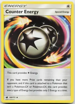 Counter Energy 100/111 Uncommon Crimson Invasion Pokemon Near Mint - Image 1