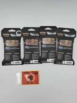 Pokemon Cards - Mega Evolution Chaos Rising - SLEEVED BOOSTER PACK Full Art Set - Image 2