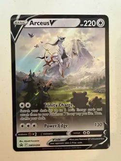 Pokemon TCG Arceus v SWSH204 Sword & Shield Promo - NM/M - Image 1