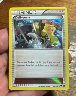 Pokemon Delinquent Trainer Supporter Promo Alternate Art Holo 098A/122 2018 - Image 1