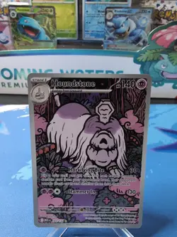 Pokemon TCG Houndstone 145/132 Illustration Rate Mega Evolution - NM - Image 1