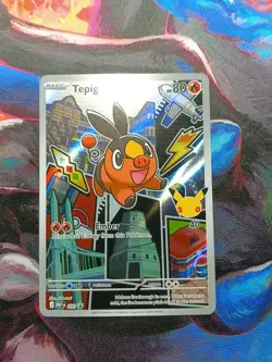 Pokemon Tepig Mega Black Star Promos 50 Holofoil First Partner Series 2 NM 050 - Image 1