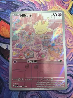 Pokemon TCG Milcery 152/142 Stellar Crown - Holo, Illustration Rare, Full Art - Image 1
