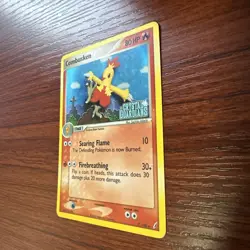 Combusken 31/100 Crystal Guardians Uncommon Reverse Holo MP/LP - Image 2