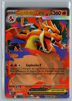 Mega Charizard Y ex 022/217 Double Rare Ascended Heroes Pokemon Holo Near Mint - Image 1