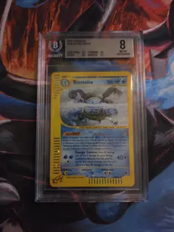 Pokemon TCG Blastoise Holo Rare 4/165 Expedition Base Set BGS Beckett PSA 8 - Image 1