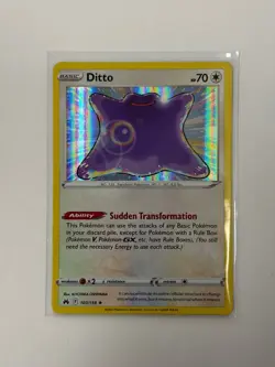 Ditto 107/159 Holo Rare Crown Zenith Pokemon Near Mint - Image 1