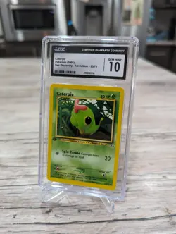 (POP 3) CGC 10 Neo Discovery 1st Edition Caterpie 53/75 2001 Pokemon - Image 2