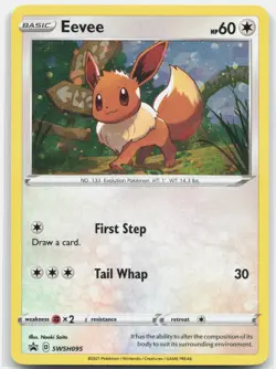 Pokemon EEVEE SWSH095 Holo Sword & Shield Promo HOLO NM - Image 1