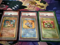 Venusaur, Charizard, & Blastoise CD Promo Sequential Set PSA 10’s Pokemon TCG - Image 1