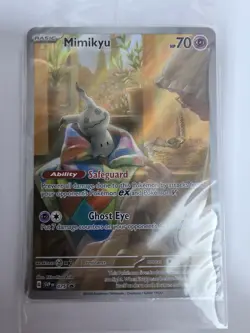 Pokemon TCG Mimikyu SVP 075 Paldean Fates Promo Holo 2024 - SEALED - Image 1