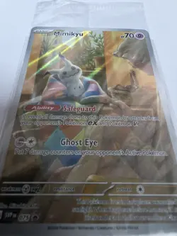 Pokemon TCG Mimikyu SVP 075 Paldean Fates Promo Holo 2024 - SEALED - Image 4