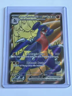 Cynthia's Garchomp EX 204 Pokemon Scarlet & Violet Promos NM Black Star Holo - Image 1