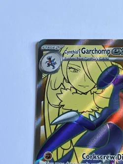 Cynthia's Garchomp EX 204 Pokemon Scarlet & Violet Promos NM Black Star Holo - Image 5
