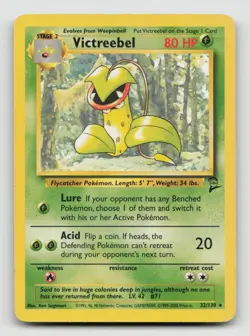 VICTREEBEL 32/130 Rare Pokemon BASE SET 2 - Image 1