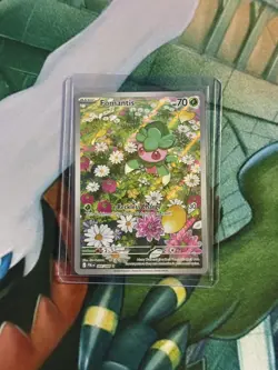 Fomantis 085/084 Pitch Black Illustration Rare Full Art Pokemon TCG - Image 1