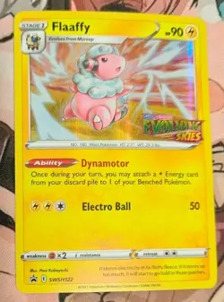 2021 POKEMON FLAAFFY Evolving Skies (PRERELEASE) SWSH122 PROMO- NM - Image 1