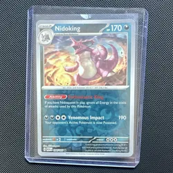 Pokemon TCG Nidoking 034/165 Scarlet & Violet 151 reverse holo English - Image 1