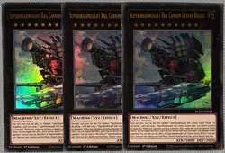 YuGiOh! Superdreadnought Rail Cannon Gustav Rocket x3 BLZD-EN043 Ultra Rare - Image 1