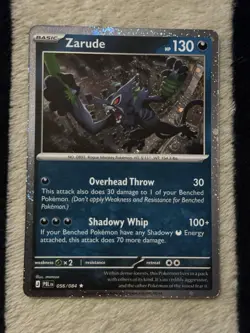 Pokemon TCG Zarude 056/084 Cosmos Holo Pitch Black - Image 1