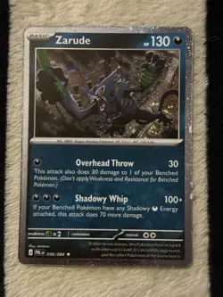 Pokemon TCG Zarude 056/084 Cosmos Holo Pitch Black - Image 3