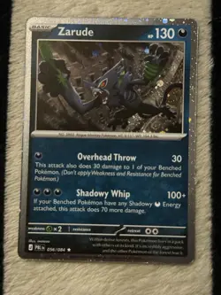 Pokemon TCG Zarude 056/084 Cosmos Holo Pitch Black - Image 5