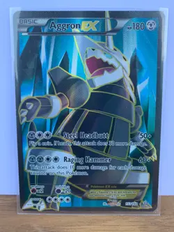Aggron EX 153/160 Ultra Rare Primal Clash Pokemon Near Mint NM - Image 1