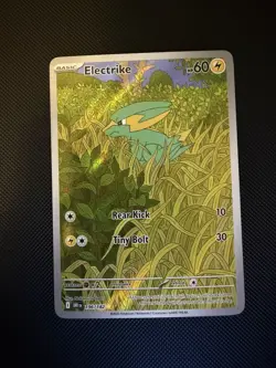 Pokemon TCG Electrike 196/182 Illustration Rare Destined Rivals NM - Image 1