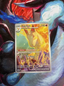 Pokemon TCG: Rapidash 189/182 Illustration Rare - Destined Rivals - Image 1