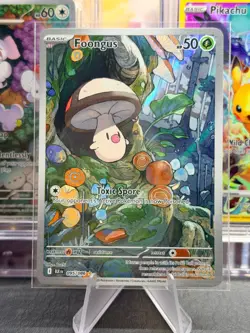 Pokemon TCG Foongus Illustration Rare Black Bolt Card 095/086 - Image 1