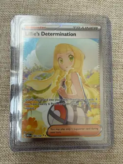 Lillie’s Determination 184/132 Special Illustration Rare Pokemon Mega Evolution - Image 1