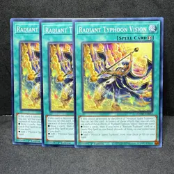 3x Yugioh Radiant Typhoon Vision DOOD-EN063 Common - LP-NM 💎 - Image 1