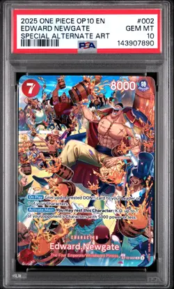 2025 One Piece OP10 Edward Newgate SP Alt Art ST15-002 OP10 SP PSA 10 - Image 1