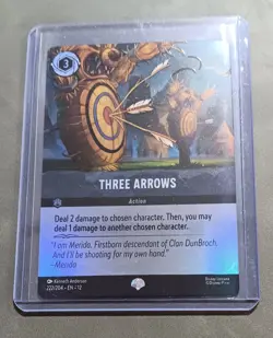 Three Arrows 222/204 Epic Disney Lorcana Wilds Unknown NM - Image 1