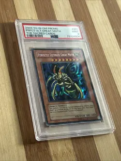 2003 YU-GI-OH! PROMO THE SACRED CARDS #001 PERFECTLY ULTIMATE GREAT MOTH PSA 9 - Image 2
