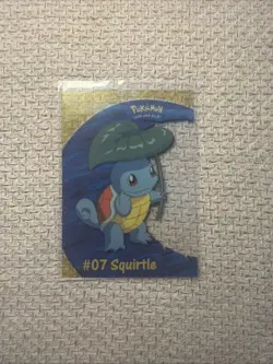 2000 Topps Pokemon TV #PC4 Squirtle #07 Clear Card Animation Series 2 - Image 1